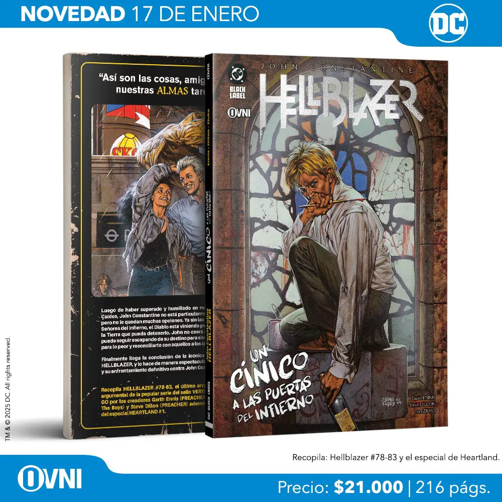 Lanzamiento Hellblazer Vol. 6 Un Cinico a las Puertas del Infierno