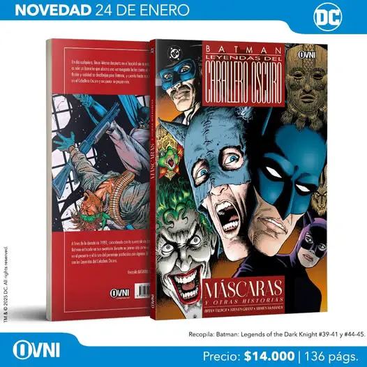 Lanzaminto Batman Mascaras y Otras Historias Leyendas del Caballero Oscuro