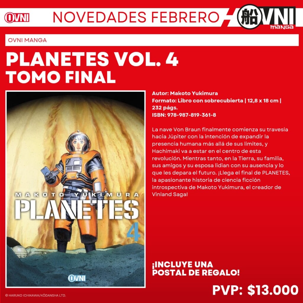 Anuncio Planetes Vol. 4 Tomo Final