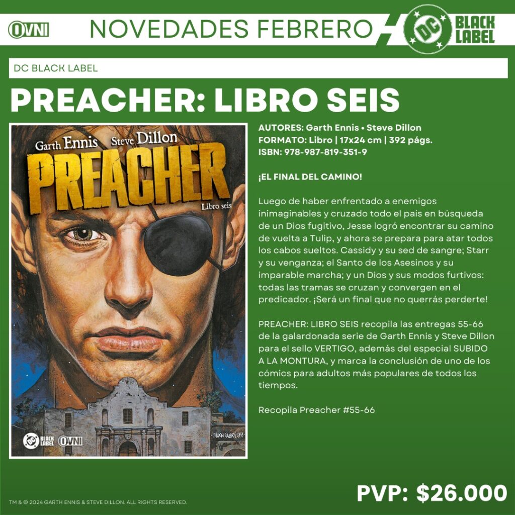 Anuncio Preacher Libro Seis