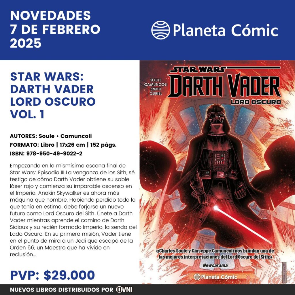 Anuncio Star Wars Darth Vader Lord Oscuro Vol. 1