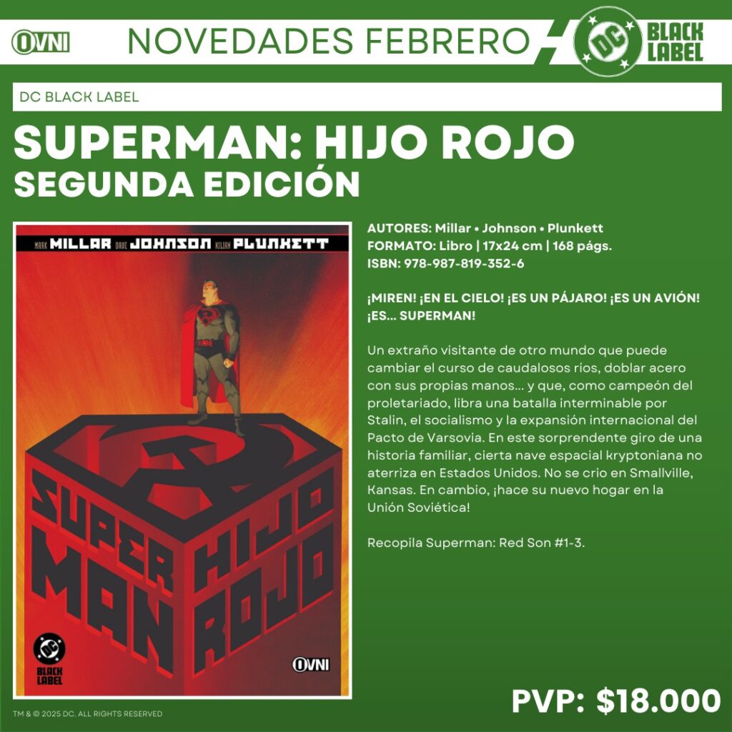 Anuncio Superman Hijo Rojo Segunda Edicion