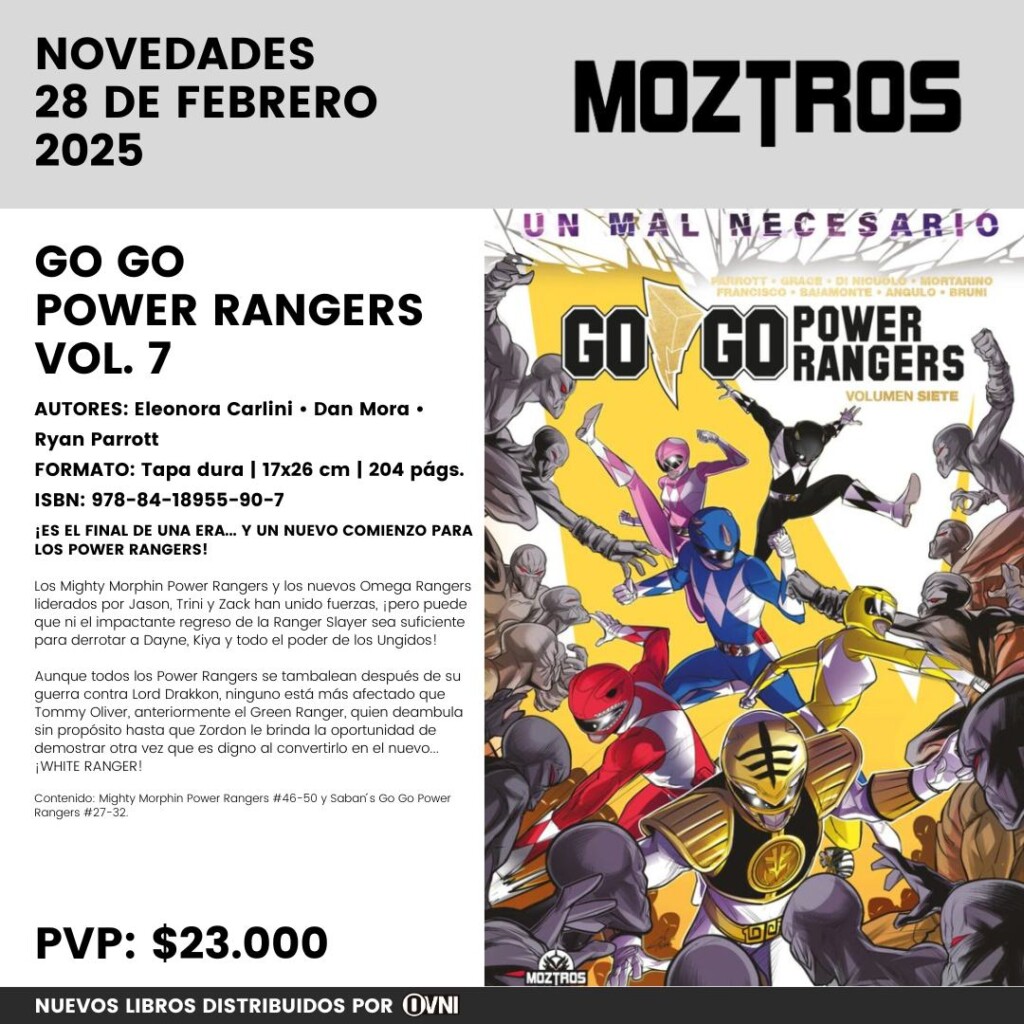 Go Go Power Rangers Vol 7 Un Mal Necesario