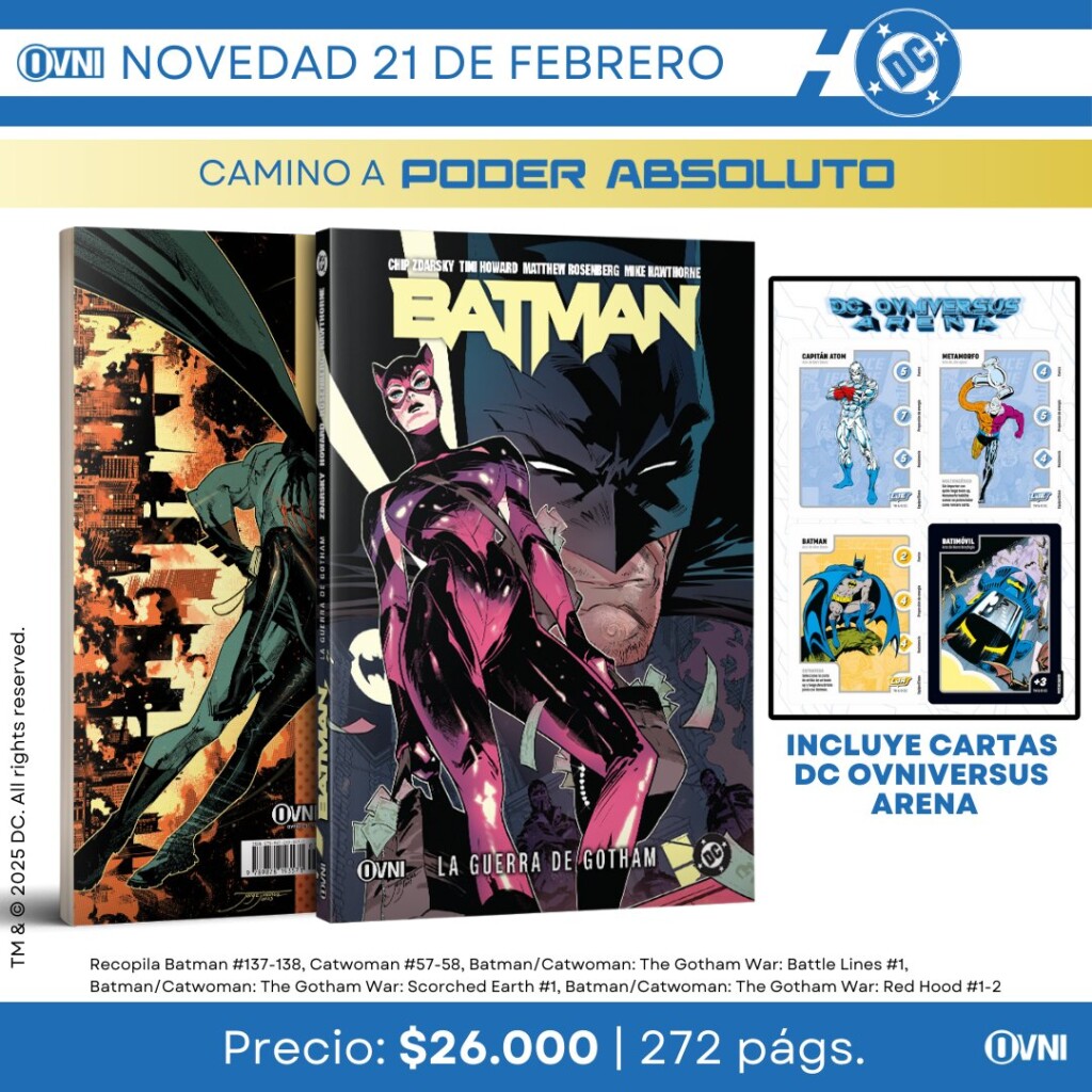 Lanzamiento Batman La Guerra de Gotham Camino a Poder Absoluto