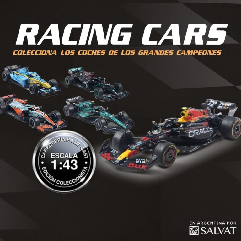 Colección Racing Cars miniaturas Fórmula 1 escala 1:43 Editorial Salvat Argentina