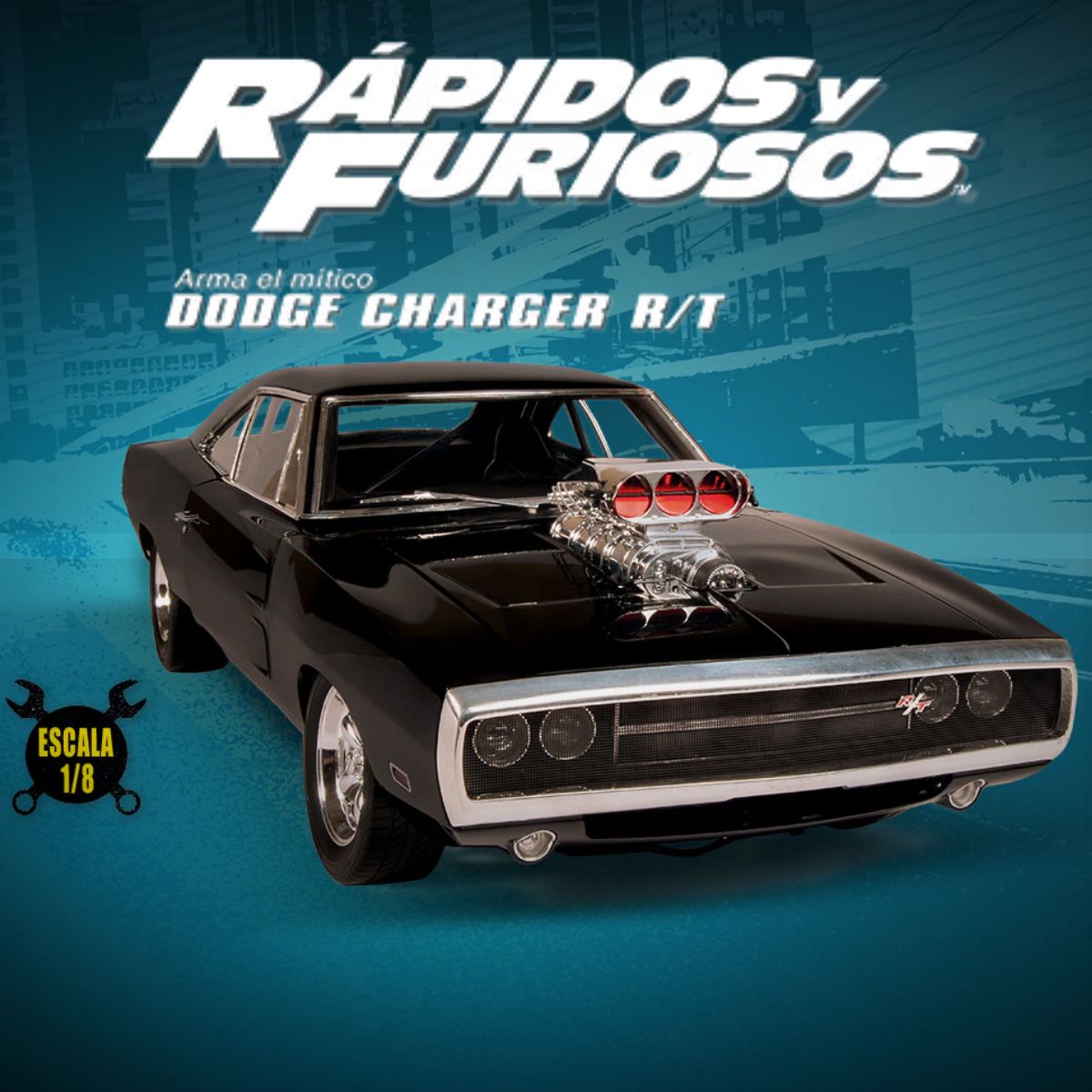 Construye el Dodge Charger R/T 1:8 de Fast & Furious 1