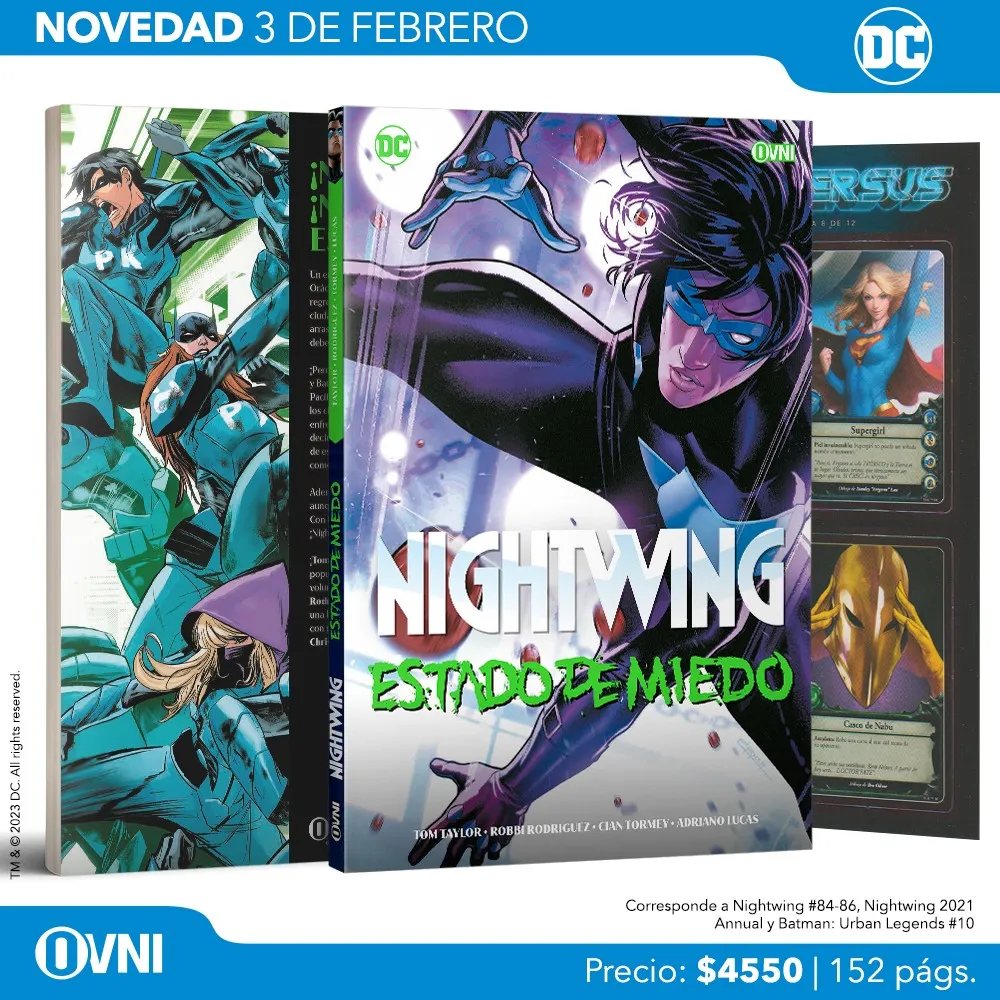 Anuncio Nightwing Estado de Miedo