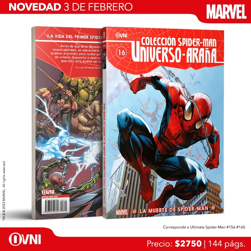 Anuncio Spiderman Coleccion Universo Arana La Muerte de Spiderman