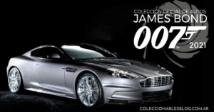 La colección oficial a escala 1/43 de los autos de la icónica película del agente 007 está de vuelta. Con 22 entregas quincenales, cada réplica viene con una tapa acrílica, base expositora con diorama y un fascículo. Fabricado por Universal Hobbies y distribuido por Brhiet.