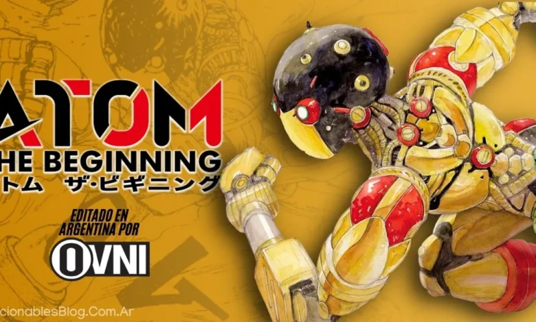 Atom: The Beginning 1 The Beginning, una precuela de Astro Boy, escrita y dibujada por Tetsuro Kasahara con la contribución de Makoto Tezuka y Masami Yūki. Licenciado y publicado en Argentina por Ovni Press en formato B6 con sobrecubierta.